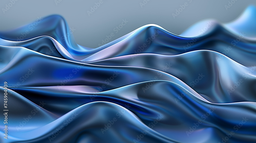 Blue background. AI generated art illustration.