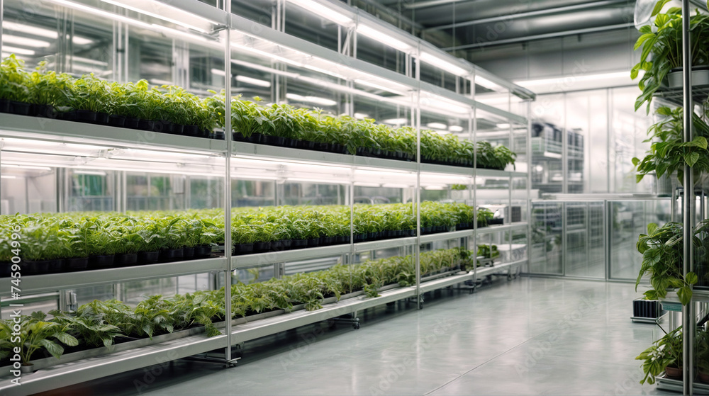 Hydroponics garden cultivated in vertical indoor. Smart agriculture farm technology concept, business farm use technology to monitoring in urban farm by using technology and innovation system Hydroponics garden cultivated in vertical indoor. Smart agriculture farm technology concept, business farm use technology to monitoring in urban farm by using technology and innovation system
