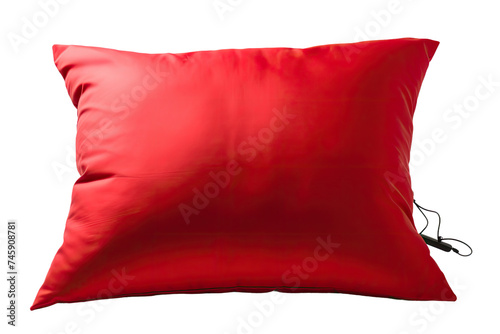 Battery-Operated Heated Throw Pillow PNG with Transparent Background