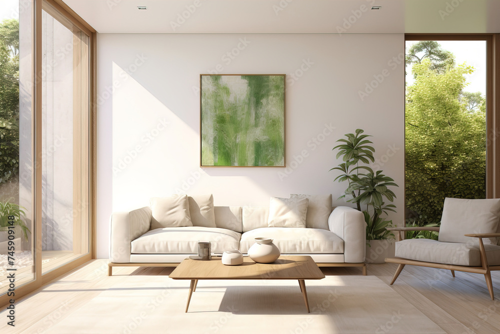 Fototapeta premium modern living room with sofa.
