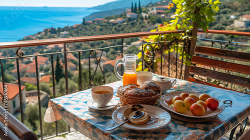 A Beautiful Breakfast Table on the Balcony Overlook. © beast