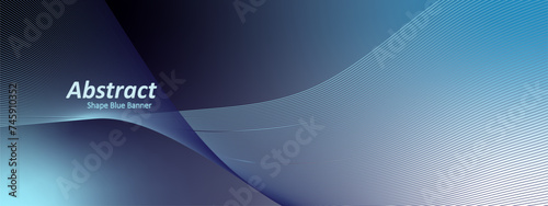 Abstract wavey blue pattern background photo