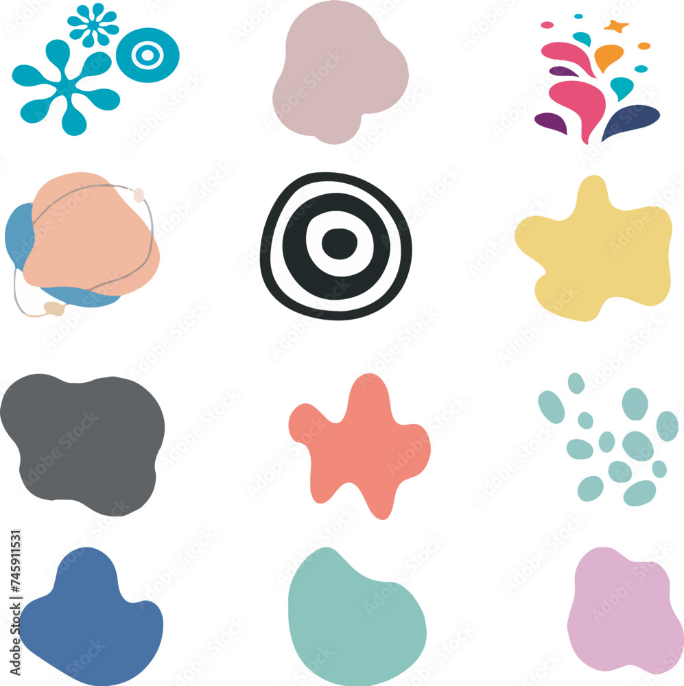 Set of abstract Shaps best Hand drawn - Illustration vector Set of abstract Shaps best Hand drawn - Illustration vector