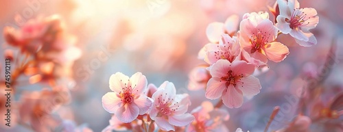 Spring's Embrace: Lush Apricot Blossoms with Soft Pink Petals in Macro, Illuminated by a Tender, Dreamy Light