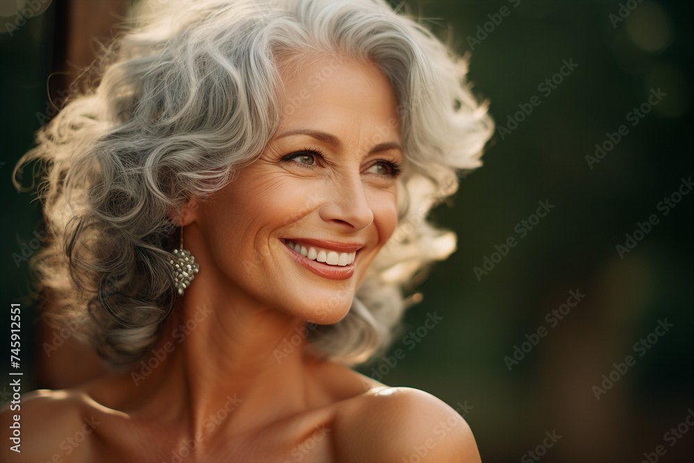 AI generated portrait of a beautiful lovely gorgeous smiling woman AI generated portrait of a beautiful lovely gorgeous smiling woman
