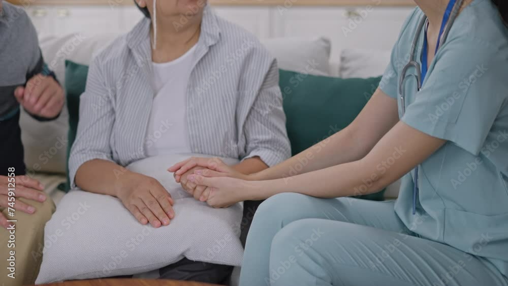 closeup of Young female doctor holding hand of elderly woman in hospital ward.Helping hands,care for the elderly concept
closeup of Young female doctor holding hand of elderly woman in hospital ward.Helping hands,care for the elderly concept