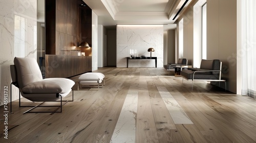 Interior featuring a wooden texture floor