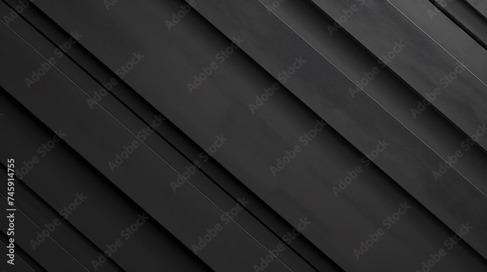Black stripes abstract minimal geometric background. concept tech banner design. Generative Ai - obrazy, fototapety, plakaty 