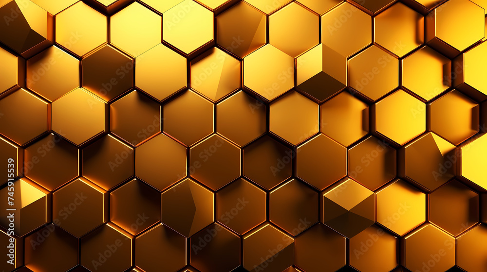 Abstract background with hexagonal network Abstract background with hexagonal network