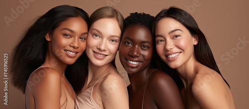 Empowered Women Embracing Diversity and Beauty Through Makeup and Skincare