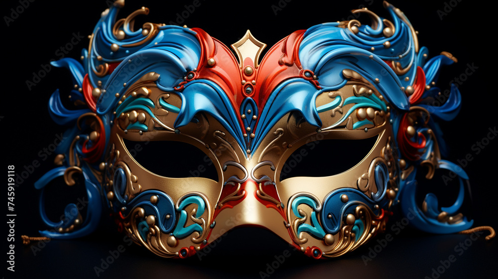 Naklejka premium carnival glamorous mask