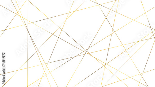 Abstract golden random diagonal line isolated on transparent background.