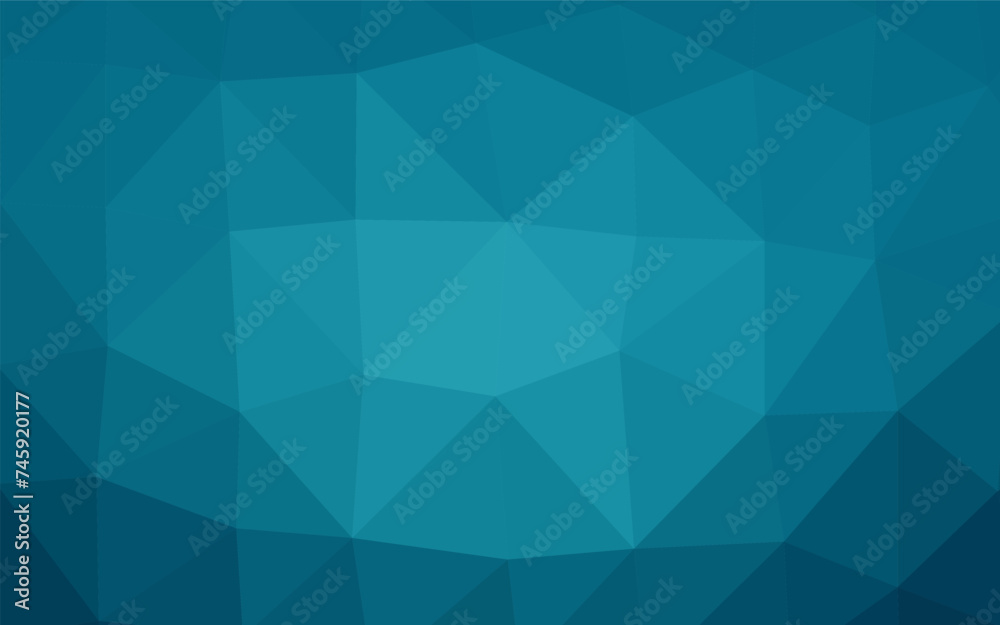 Dark BLUE vector abstract polygonal cover. Dark BLUE vector abstract polygonal cover.