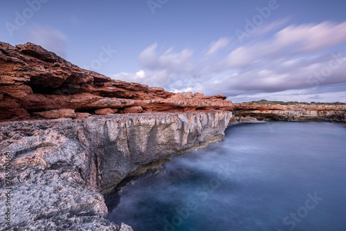 S'Estalella cliffs, Llucmajor, Mallorca, Balearic Islands, Spain