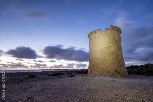 S’Estalella tower, built by Simó Carrió , 1577, Llucmajor, Mallorca, Balearic Islands, Spain