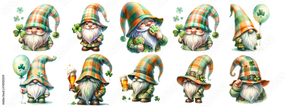 St. Patrick's Day on white background.Isolated image