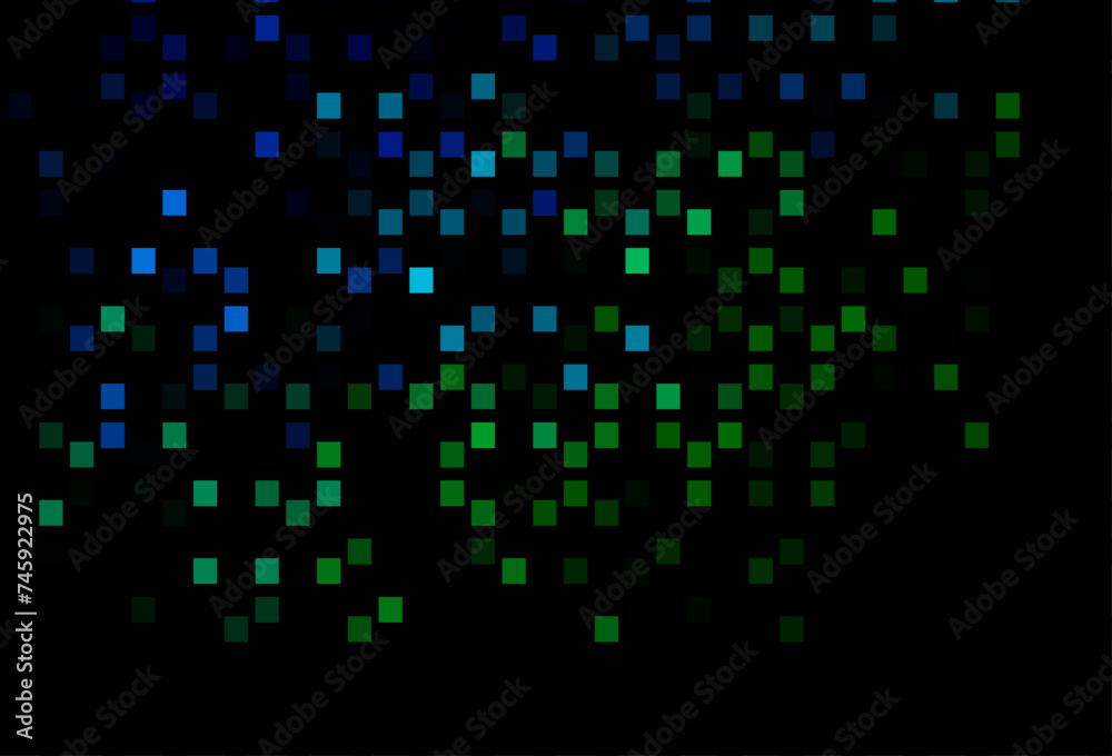 Dark Blue, Green vector backdrop with lines, rectangles. Dark Blue, Green vector backdrop with lines, rectangles.