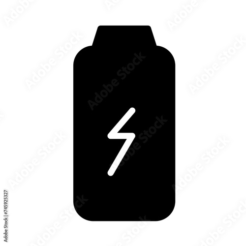 Battery Cell Charge Glyph Icon