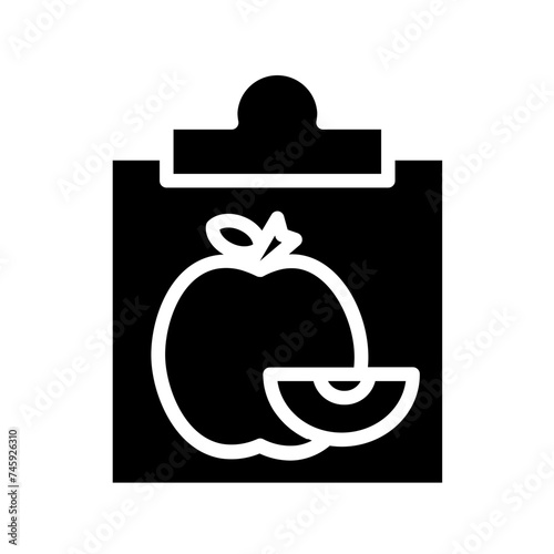 Diet Plan Nutrition Glyph Icon