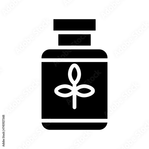 Healthy Herb Medicine Glyph Icon