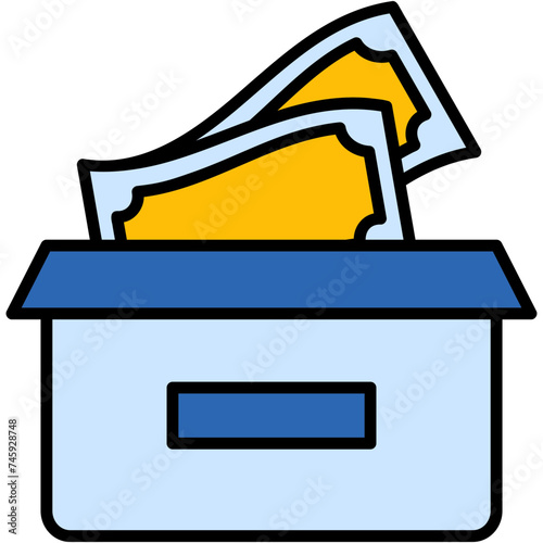 Cash Box Illustration