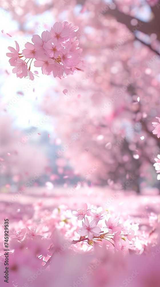 Cherry blossom isolated on white. AI generated art illustration. Cherry blossom isolated on white. AI generated art illustration.
