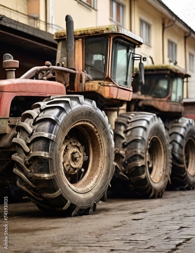 Farmers with their tractors region take part in a protest against a new regional government plan