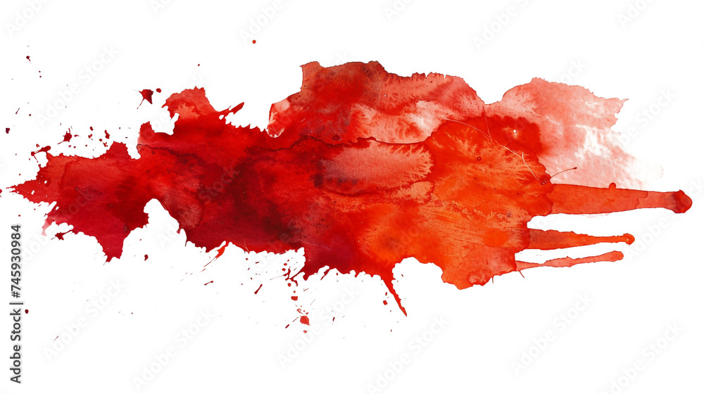 watercolor stain isolated on white background, png