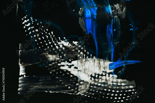 Fototapeta Naklejka Na Ścianę i Meble -  Abstract blue black background. Print pattern for cards, clothes, banner, dark contrasting colors wallpaper