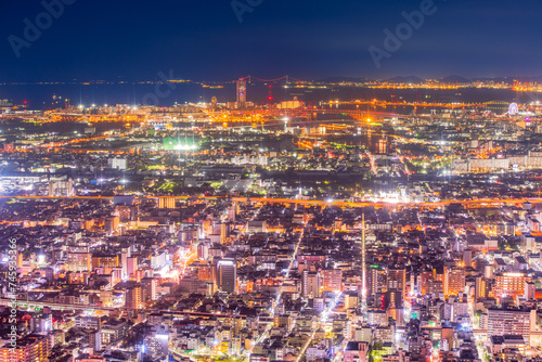 大阪 あべのハルカスからの夜景