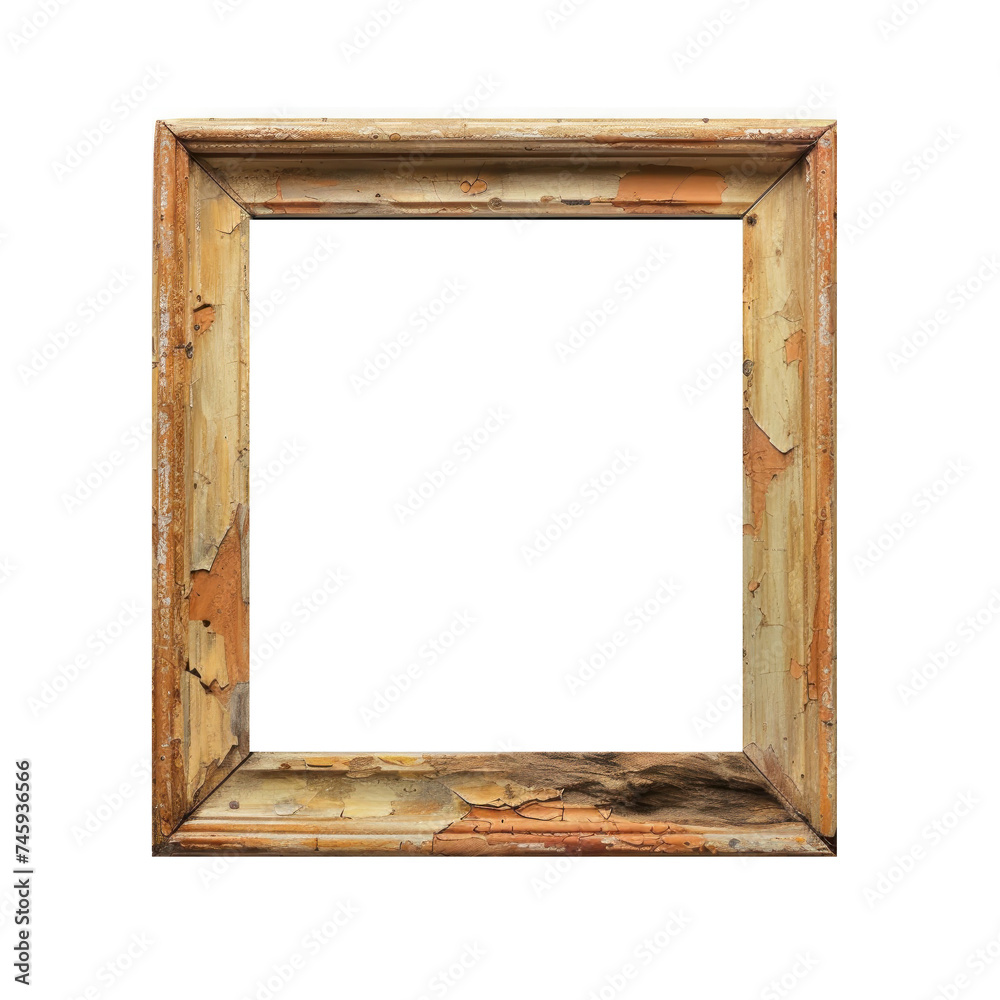 Square golden frame on white background
Square golden frame on white background