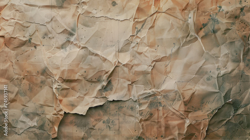 texture of old crumpled paper 