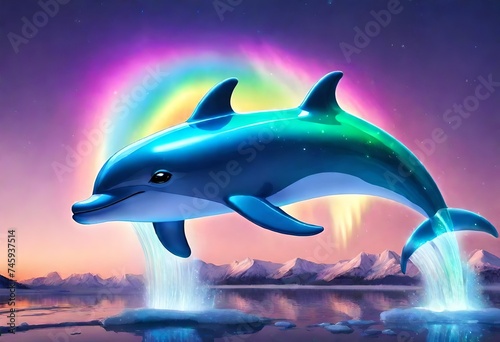 dolphin in the night