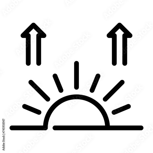 sunrise line icon