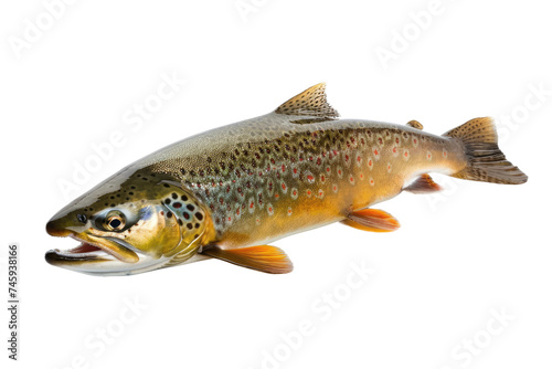 Trout isolated on transparent background