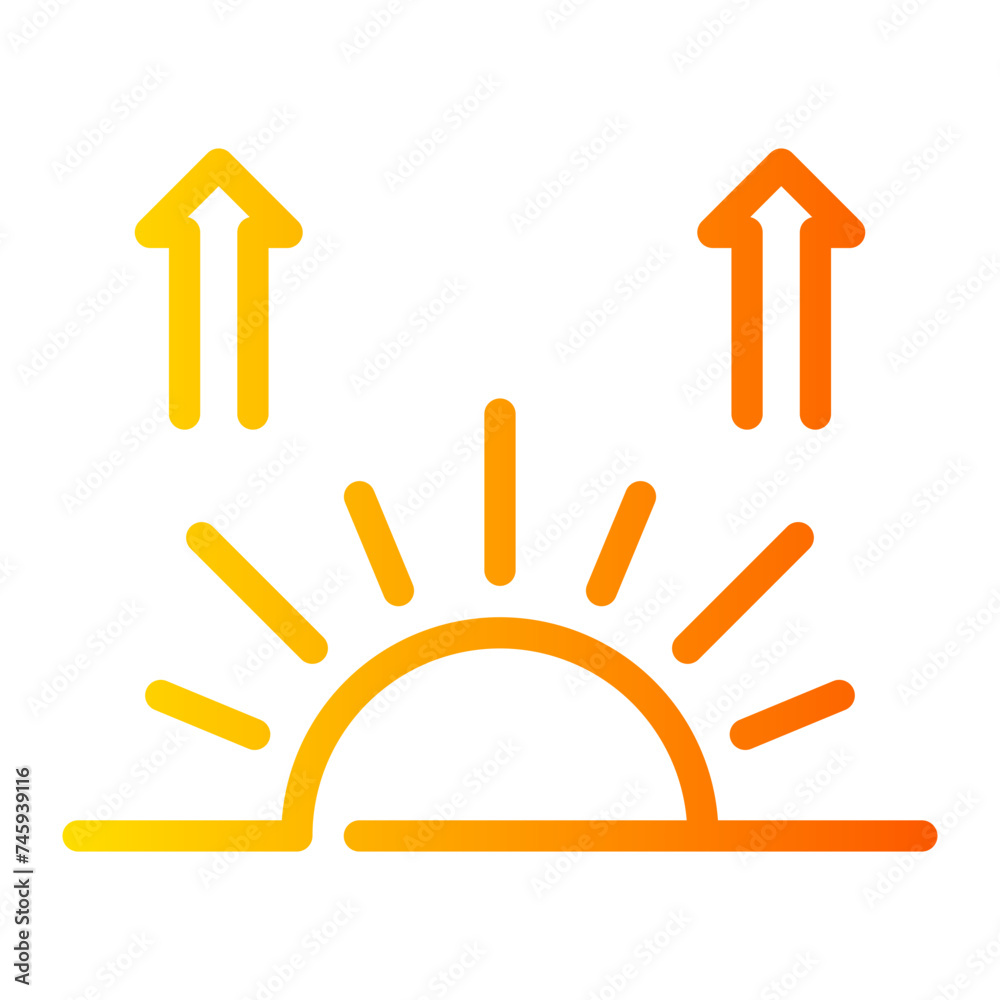 sunrise gradient icon sunrise gradient icon