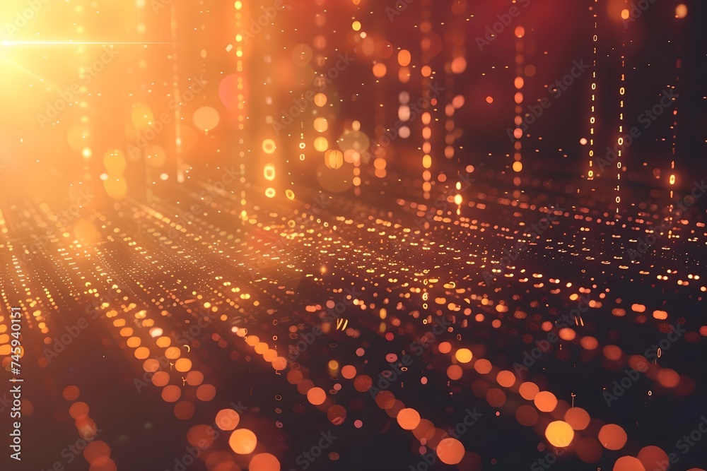 Obraz premium Dynamic digital data stream abstract background. Global connection concept. Big data, network visualization, blockchain, web. Future digital technology. Ai and neural networks