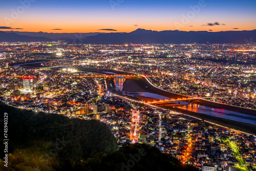 岐阜県　金華山からの夜景 photo
