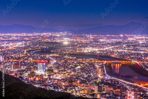岐阜県 金華山からの夜景