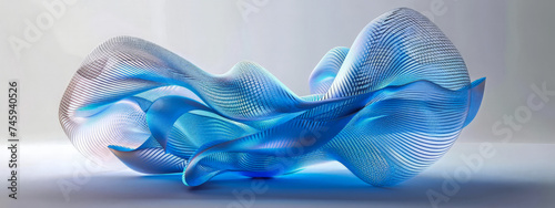 abstract, wave, design, background, illustration, blue, digital
