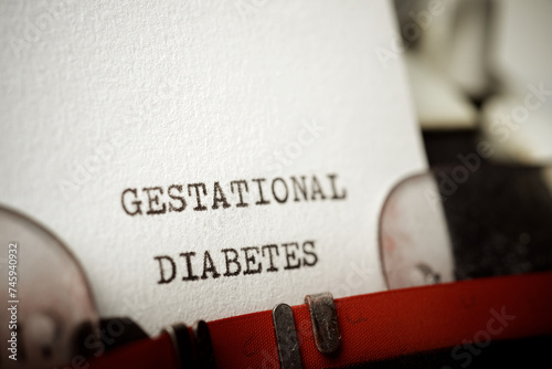 Gestational diabetes phrase © WINDCOLORS