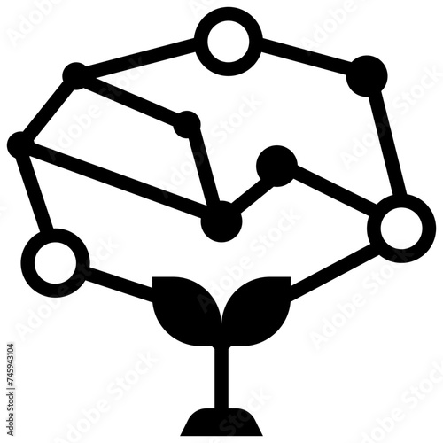 farming network glyph style icons