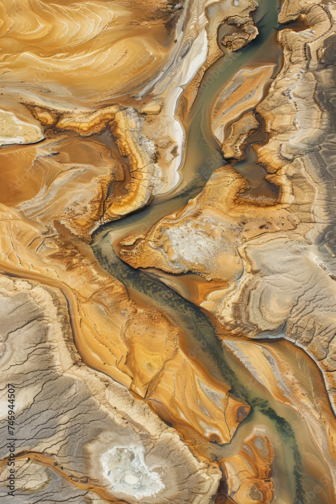 geodesic river seen from aerial perspective, top down view, agate geodesic river seen from aerial perspective, top down view, agate