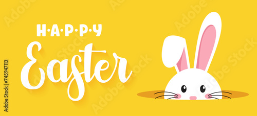 Easter rabbit, easter Bunny. Vector illustration.