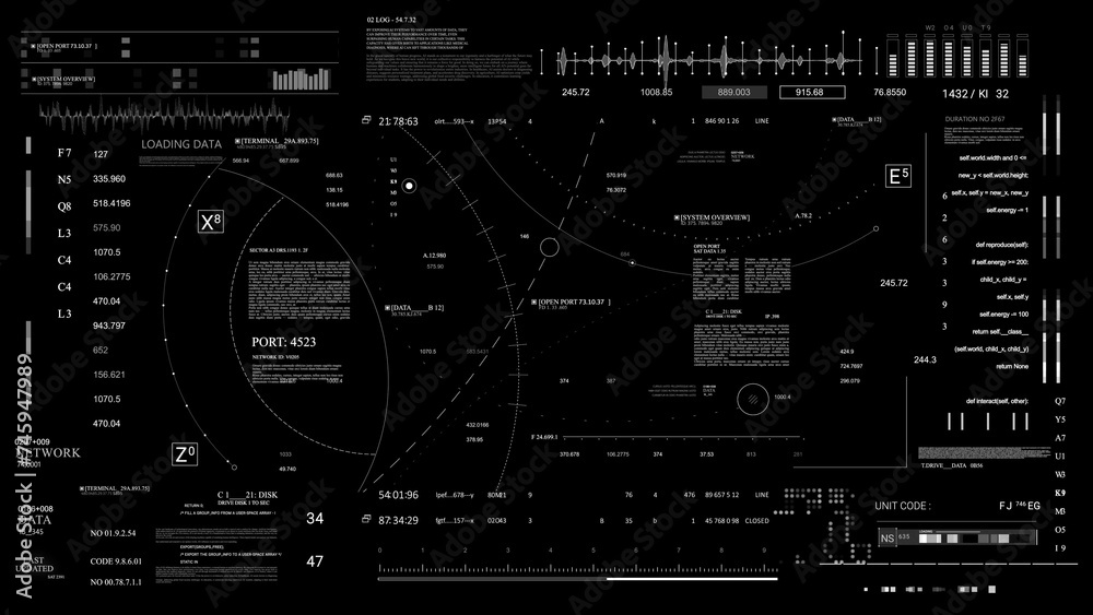 White lines on black background create an intricate pattern White lines on black background create an intricate pattern
