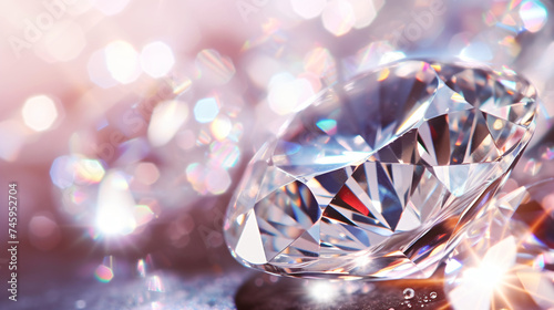 Diamond. Jewelry background.