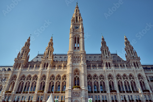 Vienna City Hall. Wiener Rathaus. Seat of local government of Vienna, Rathausplatz, Innere Stadt district.