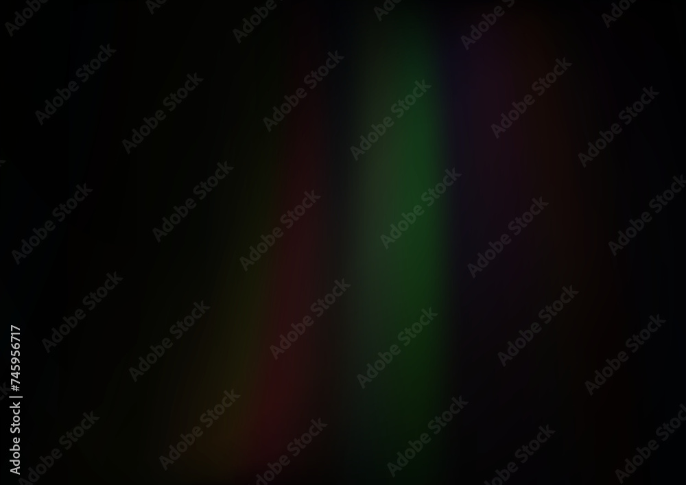 Dark Black vector background with liquid shapes.