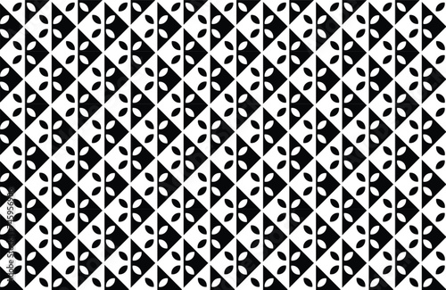 Abstract Black And White Geometric Pattern