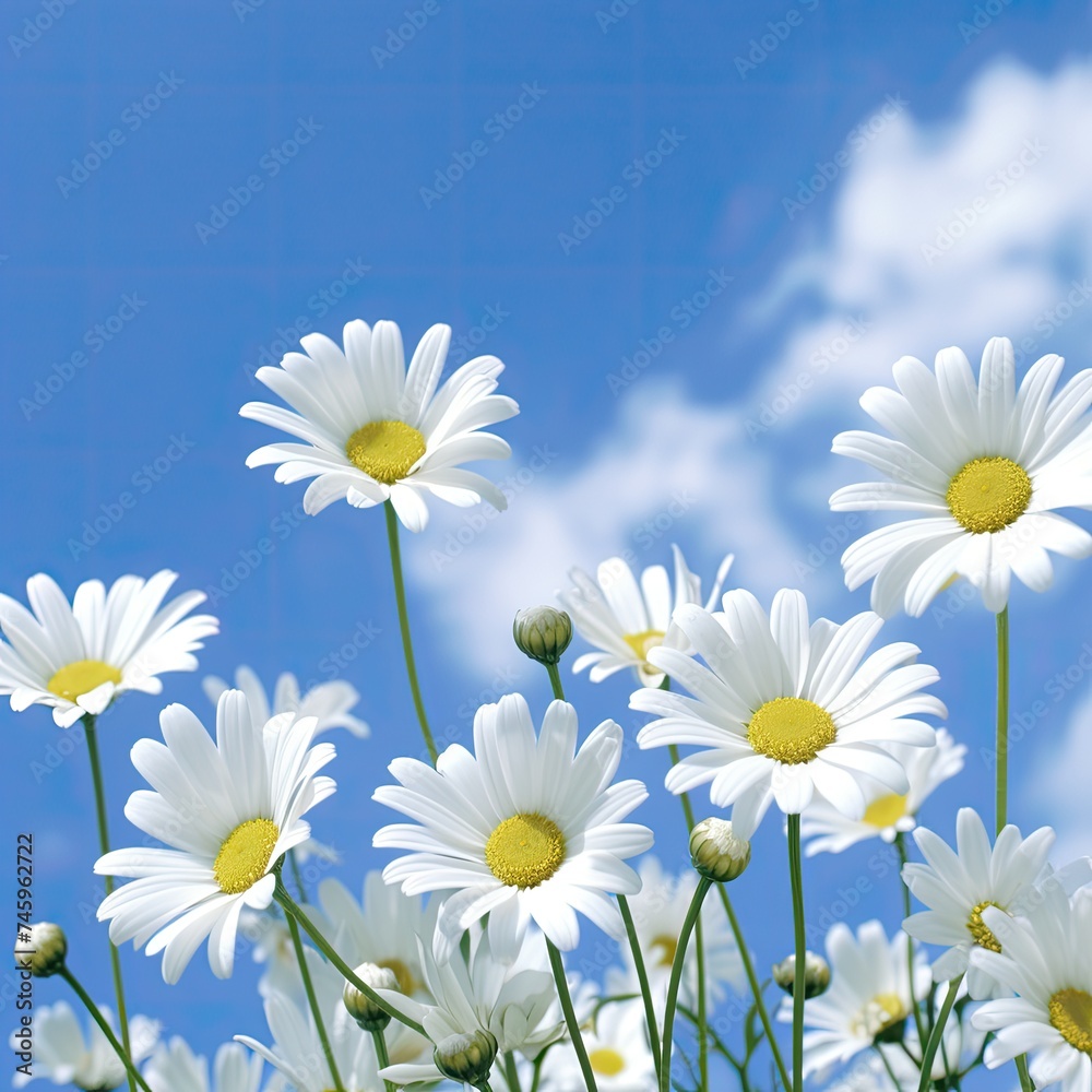 daisies against sky